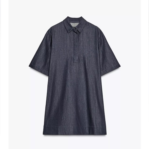 Elegant Black Denim Dress - Picture 8 of 12